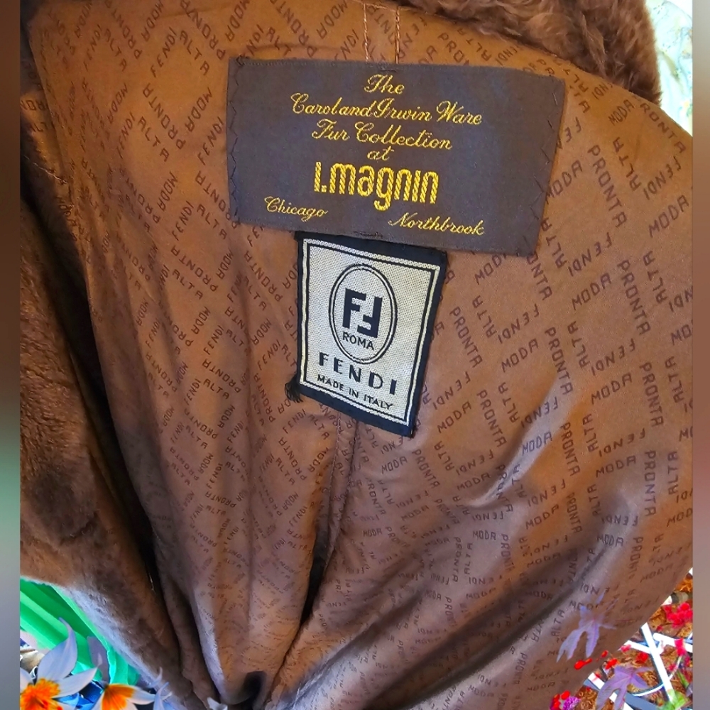 Fendi one of a kind suede coat